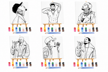 Load image into Gallery viewer, 9x12 R&B-Themed Pre-Drawn Canvas 🎨🎶