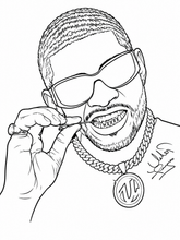 Load image into Gallery viewer, 9x12 R&B-Themed Pre-Drawn Canvas 🎨🎶