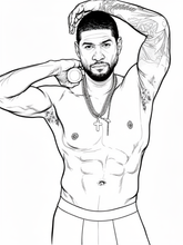 Load image into Gallery viewer, 9x12 R&B-Themed Pre-Drawn Canvas 🎨🎶