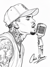 Load image into Gallery viewer, 9x12 R&amp;B-Themed Pre-Drawn Canvas 🎨🎶
