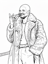 Load image into Gallery viewer, 9x12 R&amp;B-Themed Pre-Drawn Canvas 🎨🎶
