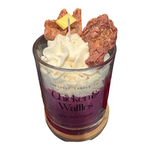 Load image into Gallery viewer, Chicken &amp; Waffles + Maple Syrup 14oz Soy Candle
